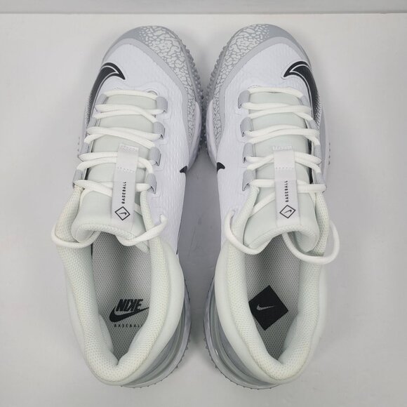 Nike Alpha Huarache Elite 4 Turf Men's White Gray Shoes FD2743-100 US Sz 11 NWB - Picture 7 of 10